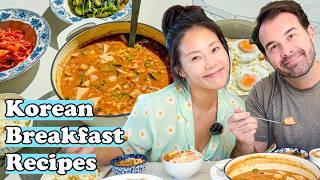 Delicious Korean Breakfast | Doenjang Jjigae, Fried Eggs, Everything Sauce Yangnyumjang & More!