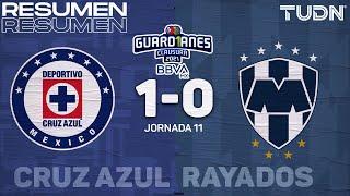 Resumen y goles | Cruz Azul 1-0 Rayados | Torneo Guard1anes 2021 BBVA MX  | TUDN