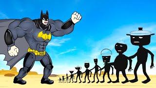 Evolution Of BATMAN Vs Evolution Of MONSTER RADIATION : Returning From The Dead SECRET - FUNNY