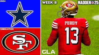 49ers vs. Cowboys | Week 8 Simulation | Madden 25 Gameplay