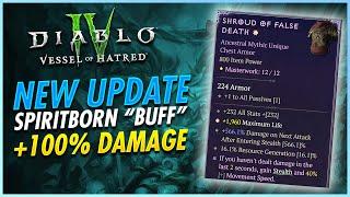 New Patch Buffed Spiritborn? Double Your Damage Guide - Diablo 4 Spiritborn Best Build Guide