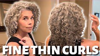 Curly Hair Routine for THIN FINE HairGet Volume & Hold