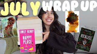 July reading wrap up 5 star read, disappointments, new fav romantasy series + more