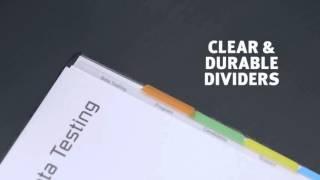 Build a Better Binder with Avery® Clear Easy View Plastic Dividers