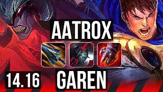 AATROX vs GAREN (TOP) | 14/2/5, Godlike | NA Diamond | 14.16