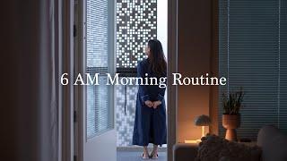 6 AM Morning Routine  I Calm and Productive I Yoga, coffee and self-care I  Slow living