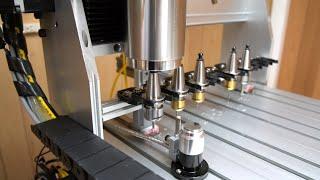 ATC Spindle and Pneumatic Tool Rack Upgrade For X6 6040 UCCNC Router Now Operational - Part 3