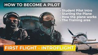 Student Pilot - FIRST FLIGHT LESSSON || Intro Flight