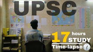 A Day of a UPSC Aspirant | 24 hours in 24 Minutes | On Time-lapse | Full day Study Vlog