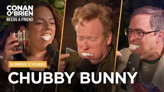 Sona Almost Pukes Playing “Chubby Bunny” | Conan O'Brien Needs A Friend