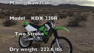 Kawasaki KDX 220 First ride and Handle Bar talk.