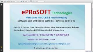 ePRoSOFT Technologies Final Year Projects