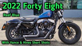 Forty Eight 2022 with Brutal sound Vance and Hines Short Shots Walkaround Close up details + Rev