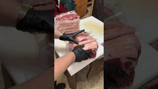 Часть 2 . Мраморный Тонкий Край говяжий . Упаковка нарезка 