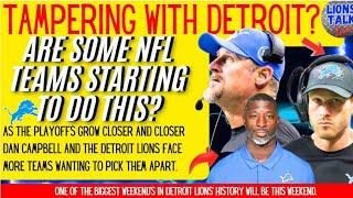 DET. LIONS - ARE TEAMING WILLING TO TAMPER WITH THE DET. LIONS STAFF IN ORDER TO BE FIRST IN TALKS?