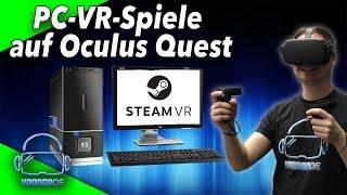 DER WAHNSINN!  PC-VR-Spiele auf der Quest ohne Latenz und Top Grafik! [ALVR Tutorial]