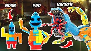 LEGO Poppy Playtime 4: I Build DOEY The Doughman with Noob - Pro - Hacker | FUNZ Bricks