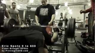 0 to 600 lbs BENCH in 30 Seconds Eric Spoto!!