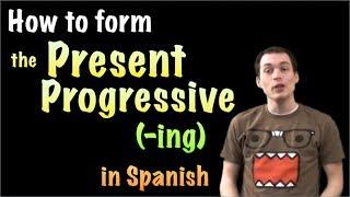 How to form the Present progressive (-ING) in Spanish