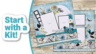 Floral Scrapbook Layouts | Texture Paste | CTMH In Full Bloom