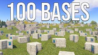 I Built 100 Bases and Became Theoretically Unraidable - Solo Rust