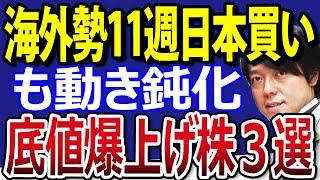海外投資家記録的買い越し、日本株を11週連続！ただ動きは鈍化