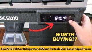 Car Refrigerator Review | JicSuXi 12 Volt Car Refrigerator, 59Quart Fridge & Freezer | Worth Buying?