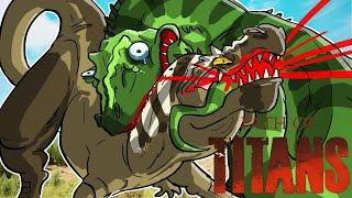 |Path of Titans| SOLO GIGANOTOSAURUS: ALL PAIN NO GAIN