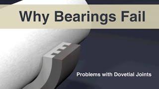 Bearing failure caused by dovetail babbitt joints