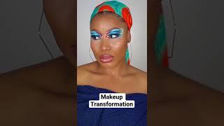 Colourful Makeup on Melanin Skin| #makeupshorts