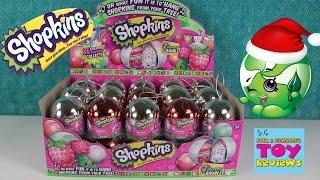 Exclusive Metallic Shopkins Christmas Baubles Ornaments Full Box | PSToyReviews