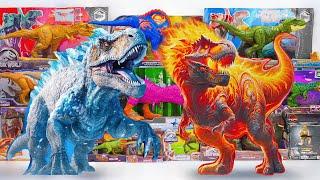 Unboxing Review Jurassic World Toys Special Box | Lava T-Rex Box, Snow T-rex Box | ASMR