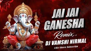 JAI JAI GANESHA 2024 DJ SONG || DANDIYA HARD BASE MIX || DJ VAMSHI NIRMAL