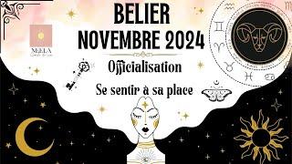 ️️BELIER NOVEMBRE 2024: Très beau tirage, OFFICIALISATION, SE SENTIR A SA PLACE ! #bélier #belier