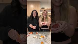 Rematch: Orange Peeling Competion with my girlfriend Alix