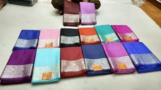 Chickpet Bangalore wholesale sarees shop ll 7019365473 banarasi silk sarees and plain sarees AVL