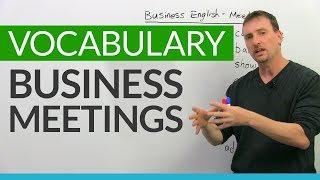 Professional English Vocabulary: Meetings