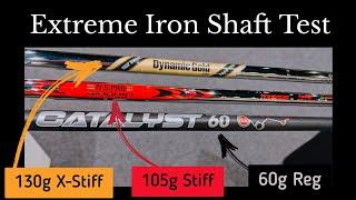 Extreme Iron Shaft Comparison Test - Is Lighter Better??