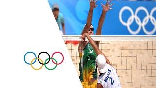 Men's Beach Volleyball USA vs Brazil - Highlights | Beijing 2008 Olympics