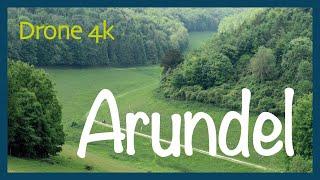 Arundel to Amberley walk | South Downs National Park | Drone 4k |   Hiking UK | England