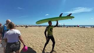 Realität von A ....Faro de Maspalomas  nach B  zum Golfplatz Maspalomas in Echtzeit...Erst zu Fuß