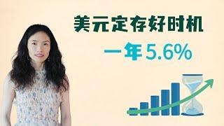 美元定存一年利息5.6%！#投资