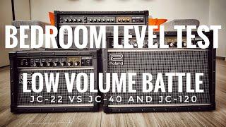 Bedroom Level Battle: Roland JC-22 VS JC-40 and JC-120