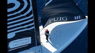 America’s Cup AC75 preparations that take place after the sun goes down