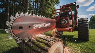 Homemade chainsaw  - Extremely dangerous power | Strange Tech HD