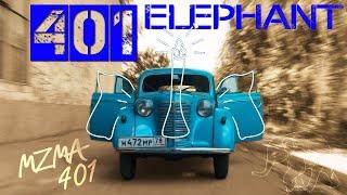 A living unique car of 1946  Moskvich 401 "Elephant"