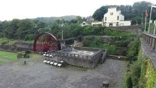 Laxey Washing Floors, Wheel and Railway (DJI Osmo X3 with Z Axis test)