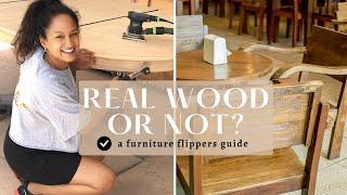 How To Tell If Furniture Is Laminate, Veneer or Solid Wood | Know Before You Flip Furniture