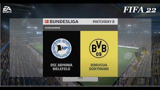 DSC Arminia Bielefeld vs Borussia Dortmund ️  FIFA 22 | Bundesliga| PS5™ Gameplay in Full HD