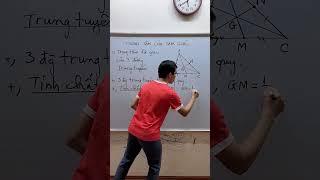 Toán lớp 7 - Trọng tâm tam giác - Cách vẽ và các tính chất